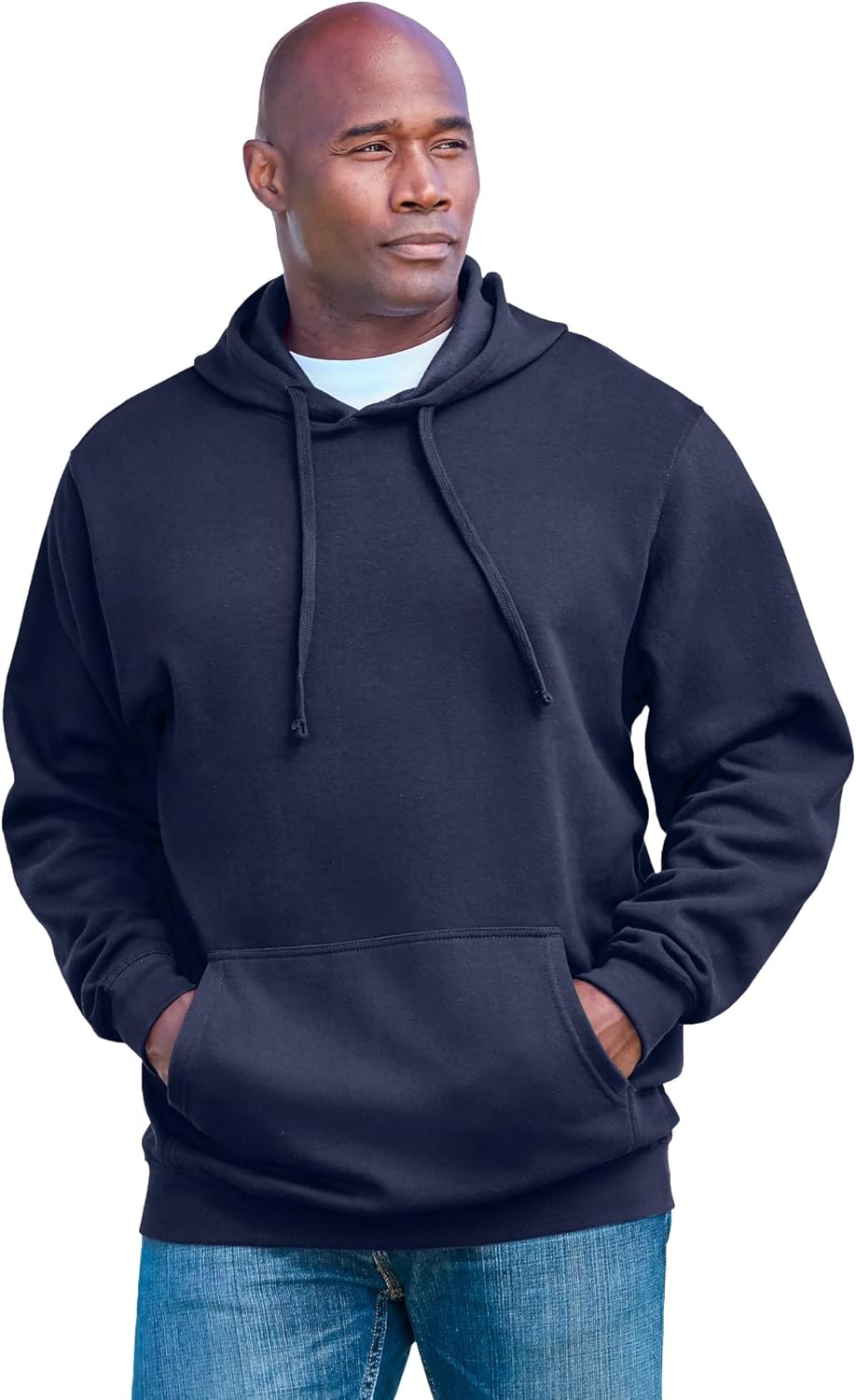 KingSize Men's Big & Tall Fleece Pullover Hoodie for Comfort