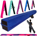 6 ft Folding Foam Balance Beam - Extra Firm Suede Pad for Kids