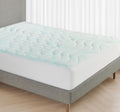 California King Cooling Mattress Pad - 3-Zone Quilted Comfort
