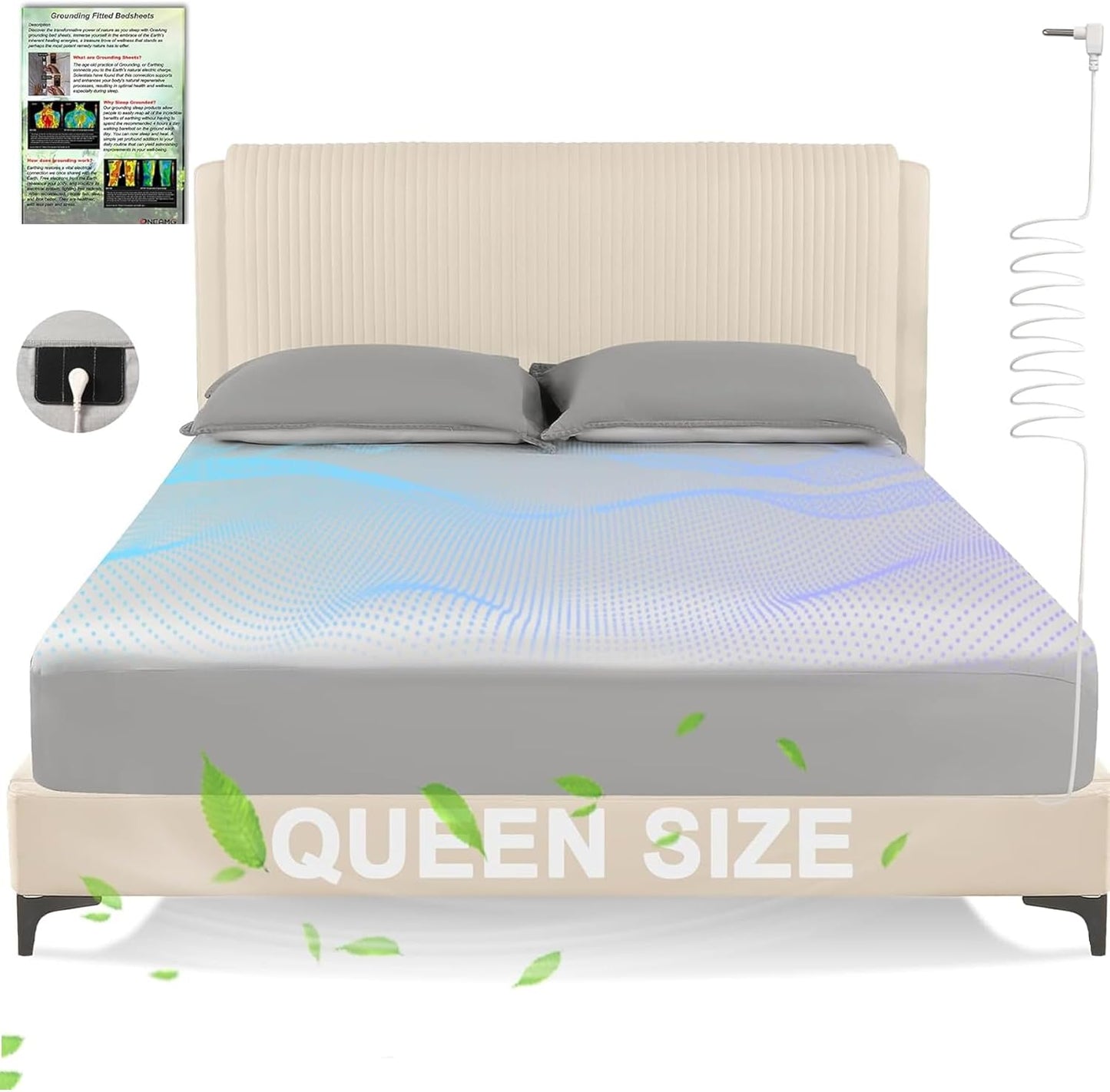 Grounding Sheets Queen Size for Improved Sleep & Wellness
