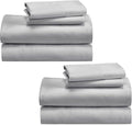 100% Cotton 2-Pack Queen Sheet Set - Soft Sateen Deep Pocket