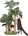 31.5in Cat Scratching Post with 3 Sisal Poles - Forest Style