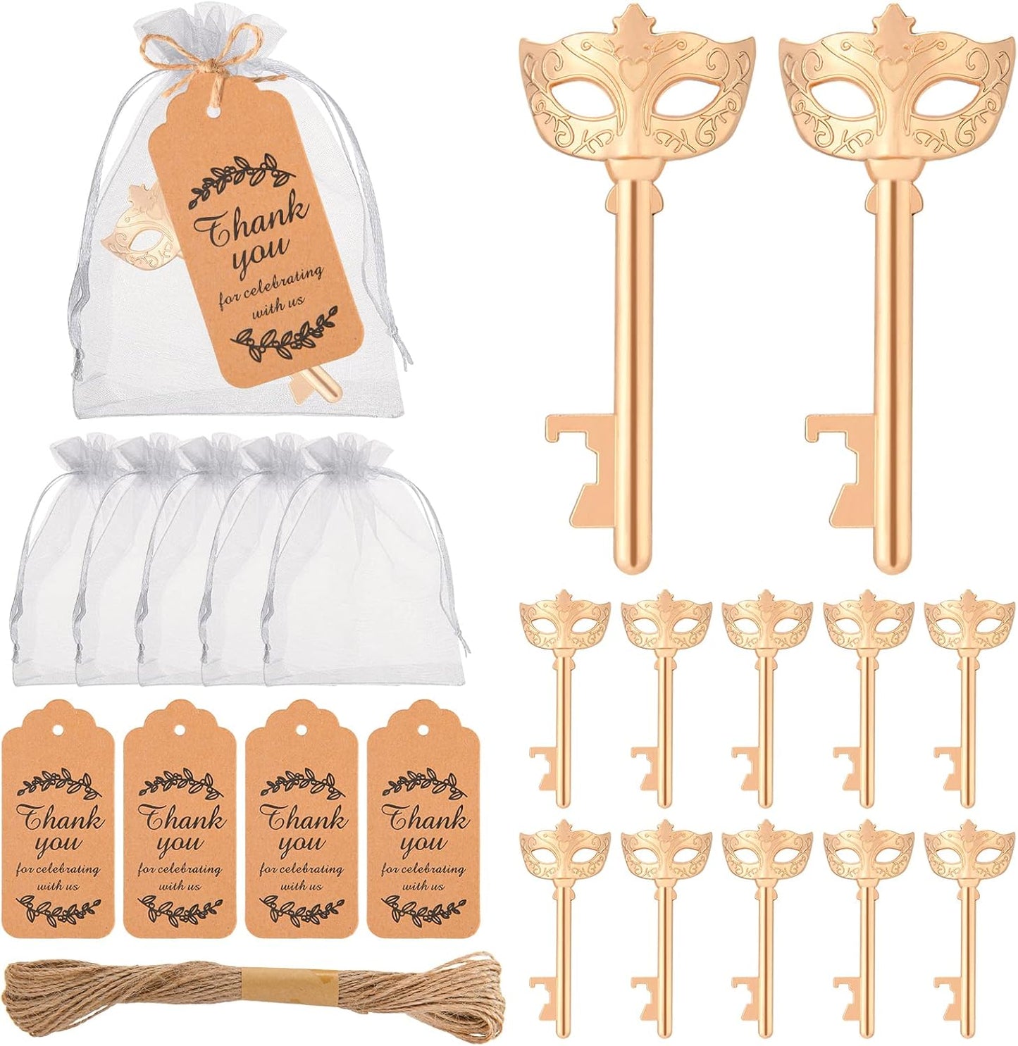 50 Unique Mask Design Bottle Openers for Masquerade Parties