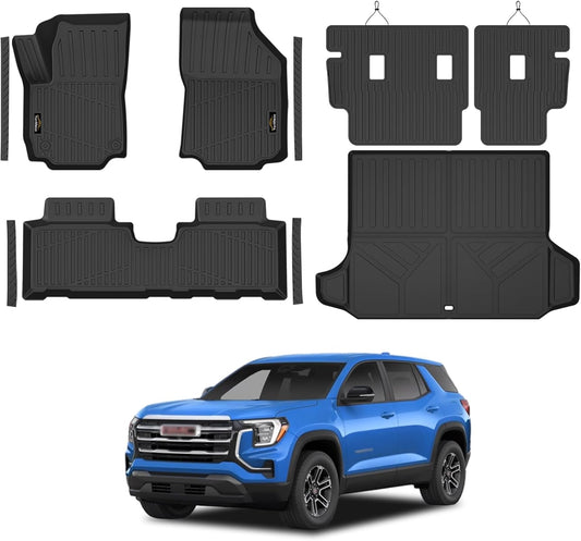 Custom Floor Mats for GMC Terrain 2018-2024 with Backrest Mat