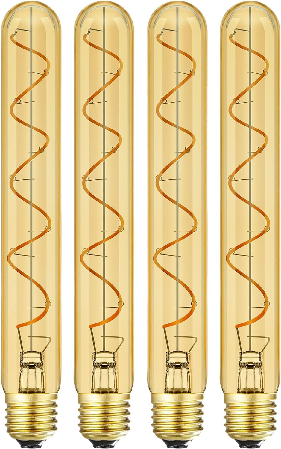 Leools T10 Long Tubular Light Bulb - Vintage Edison Style 6W