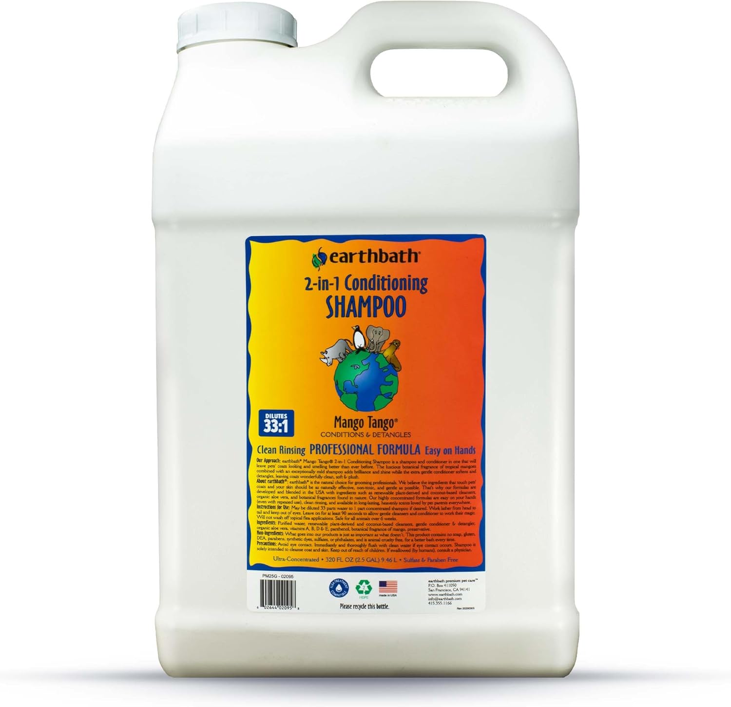 2-in-1 Conditioning Dog Shampoo for Smelly Dogs in Bulk