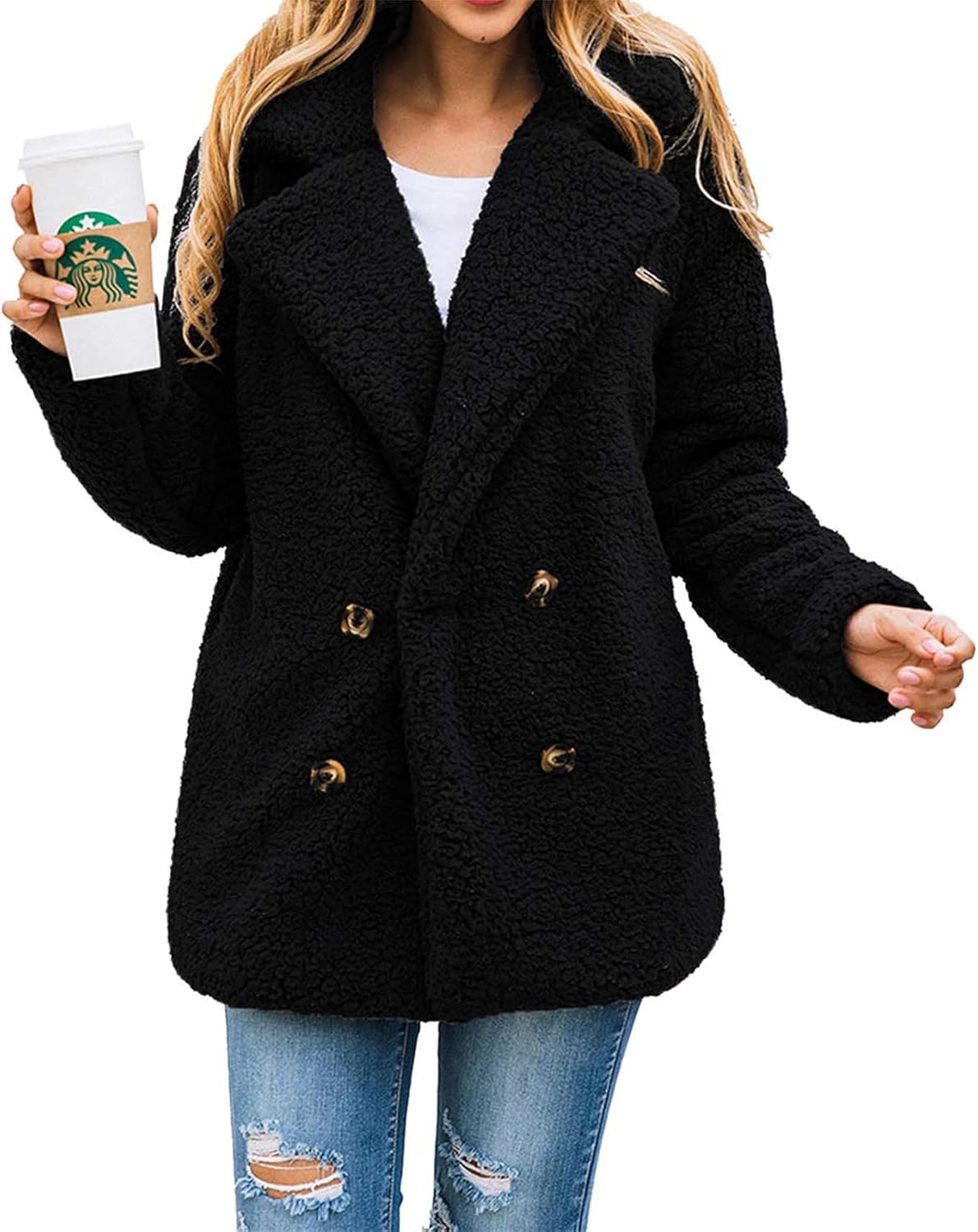 Stylish Sherpa Fleece Winter Coats for Women - Trendy Outerwear