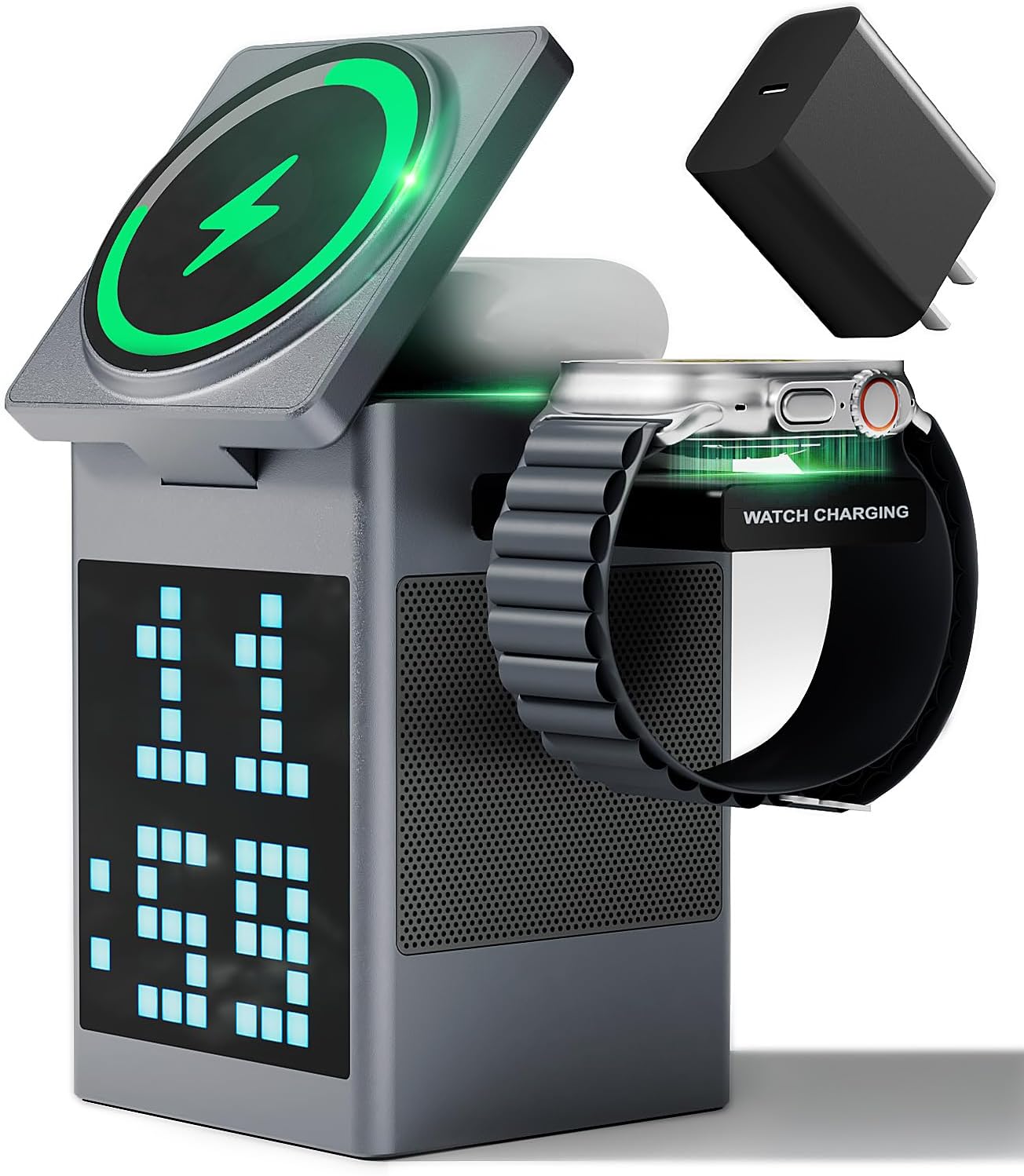 3-in-1 Bluetooth Speaker & Charger Cube - Vivilumens