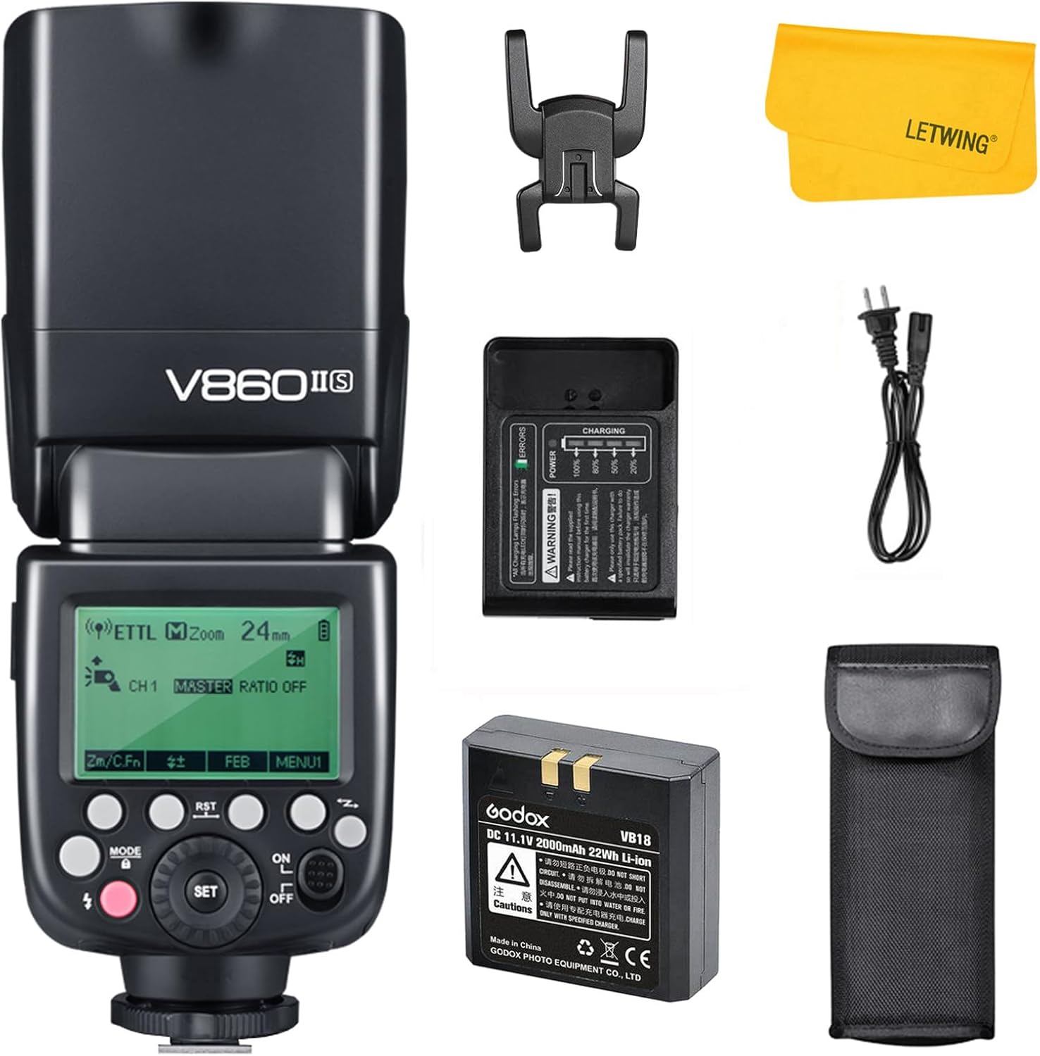 Godox V860II-S Sony Flash: GN60 HSS Power