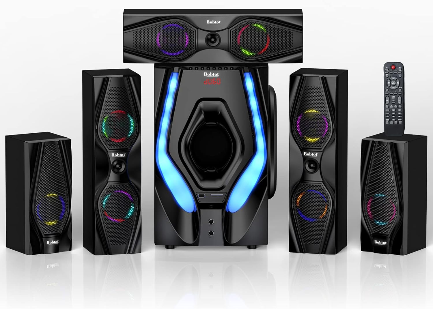 Immerse in 1200W Surround Sound with Bobtot