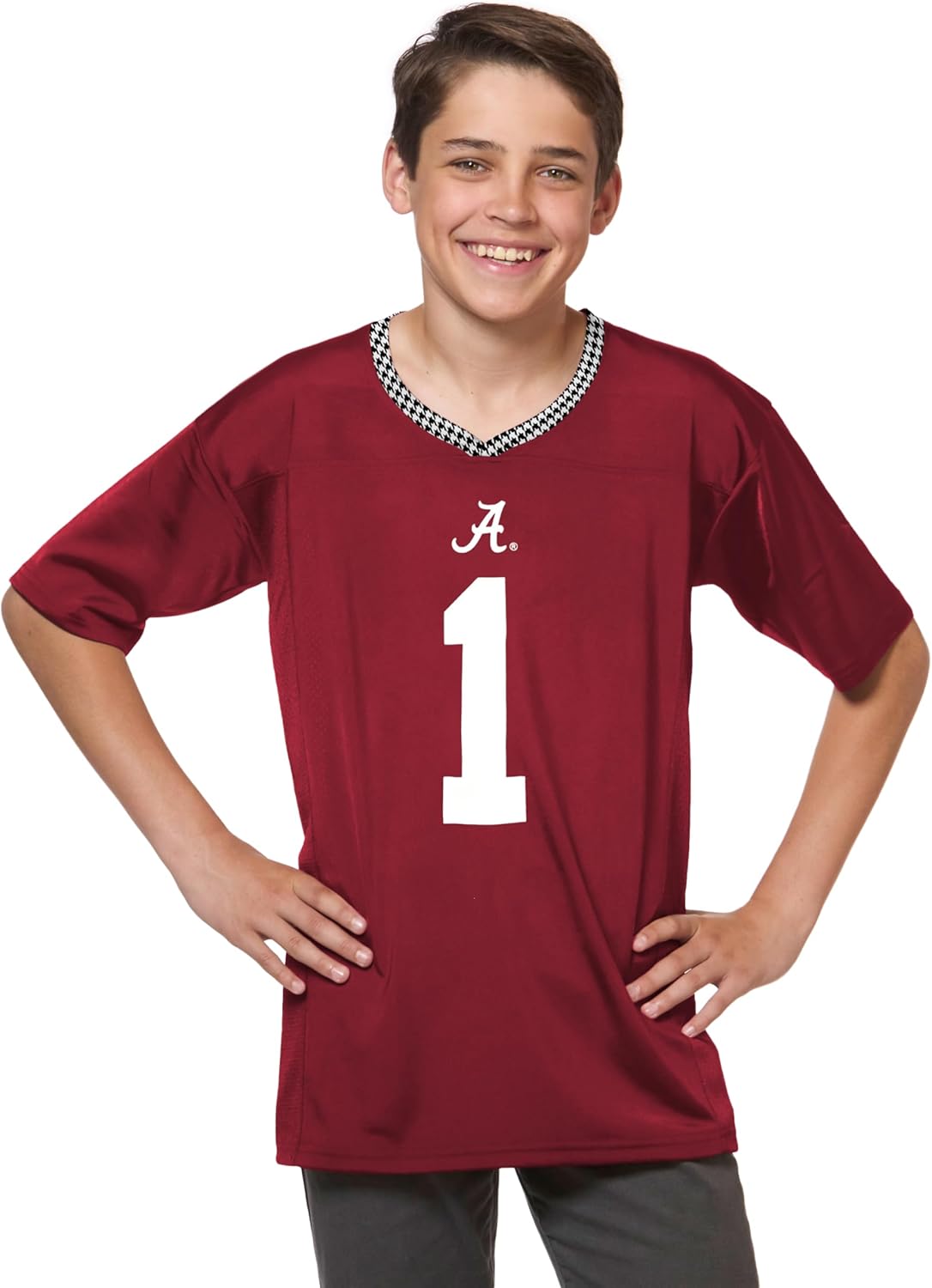 Youth Alabama Touchdown Pass Football Jersey for Boys and Girls