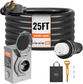 Premium 50 Amp Generator Cord and Power Inlet Box Kit