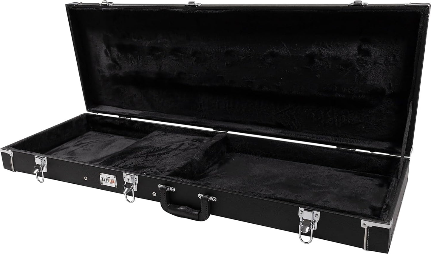 Gearlux Bass Guitar Hard Case for Fender Precision and Jazz