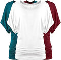 Free to Live Women's Dolman Short Sleeve Tunic Tops 3 Pack