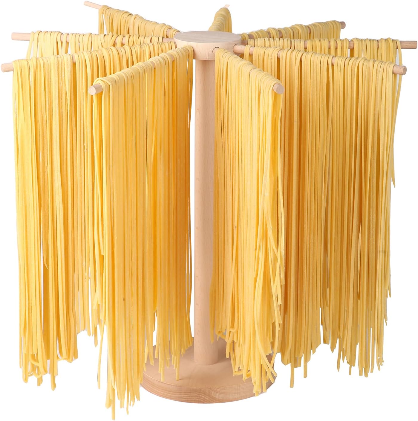 Collapsible Wood Pasta Rack for Quick Drying