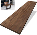 55 x 28 in Solid Wood Table Top Dark Walnut Stained Acacia - Durable