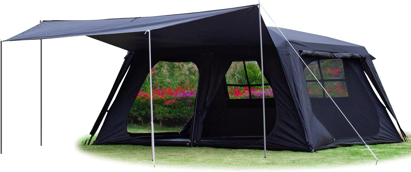 KTT Extra Large Family Cabin Tent for 10-12 People Camping