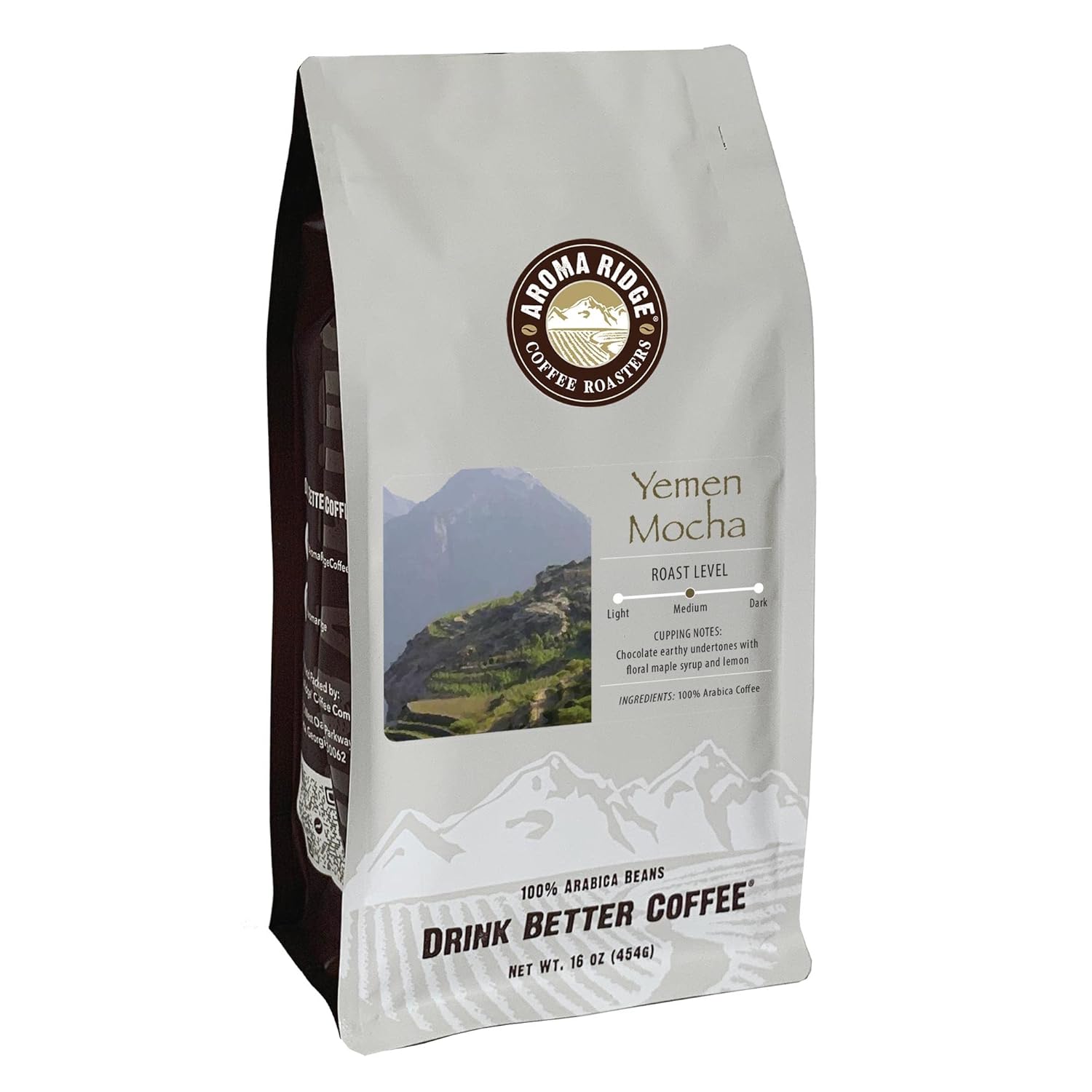 Aroma Ridge Yemen Coffee - Medium Roast Whole Bean FlavorSeal Bag