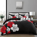 Colorful Floral Comforter Set California King - Soft All-Season