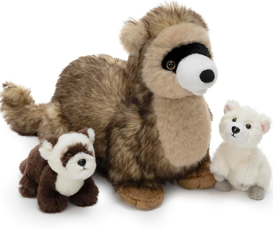 3Pcs Ferret Plush Toy Set for Kids - Adorable Family Fun