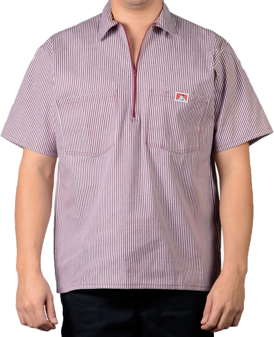 Ben Davis Men's Half Zipper Shirt for Comfort and Durability