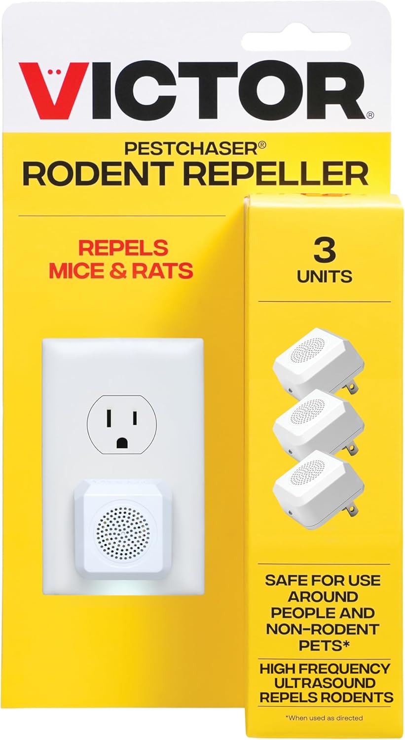 Victor Indoor Ultrasonic Rodent Repeller Trio