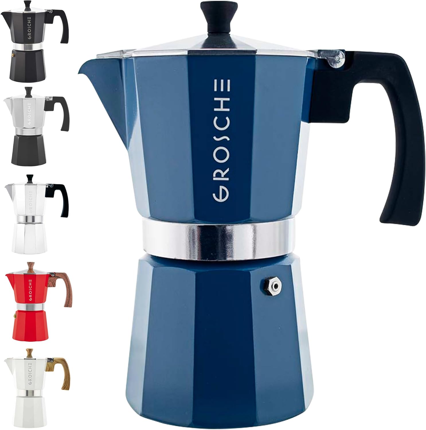 GROSCHE Milano Stovetop Espresso Maker Moka Pot for 9 Cups