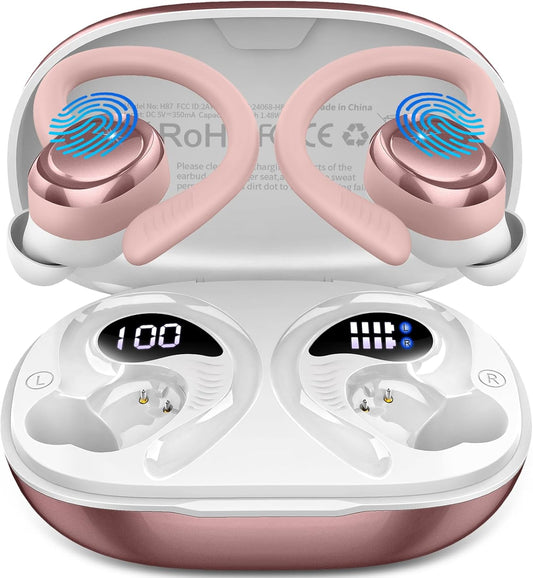 Hupoaf IP7 Waterproof Wireless Sport Earbuds