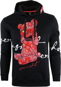 Premium Cartoon Embroidered Fleece Hoodie for Urban Wear Comfort