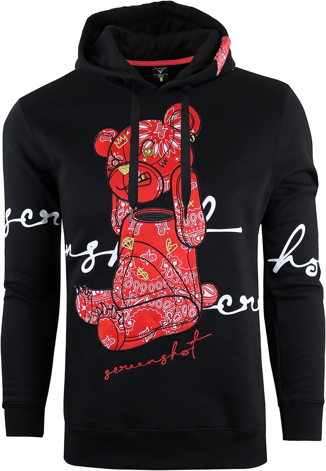 Urban Premium Fleece Hoodie with Cartoon Character Embroidery