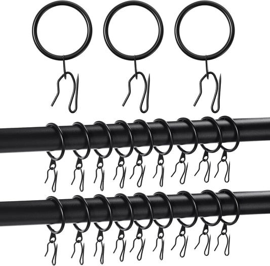 1.65 Metal Curtain Rings - Secure Drapes Effortlessly