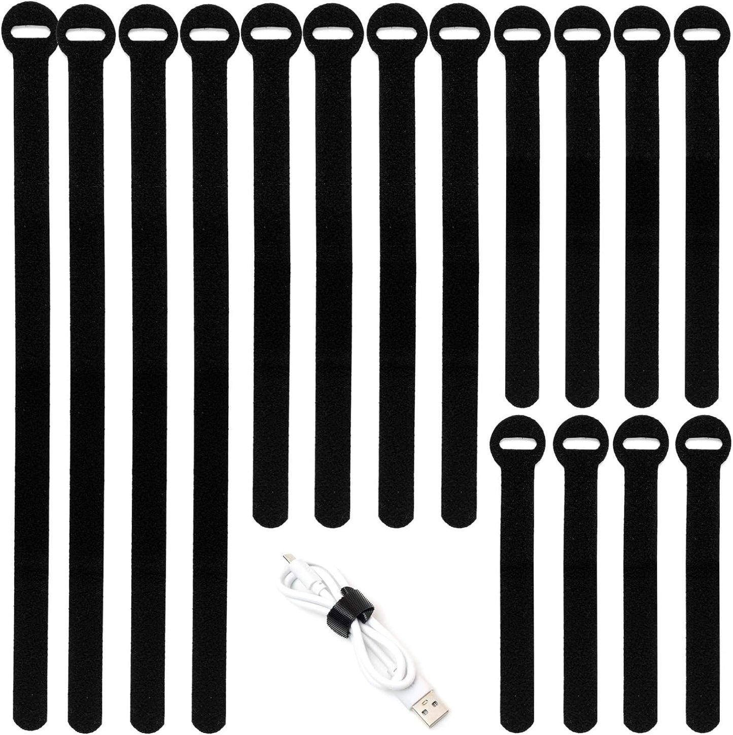 150PCS Reusable Cable Ties - Multi-Purpose Cord Organizer