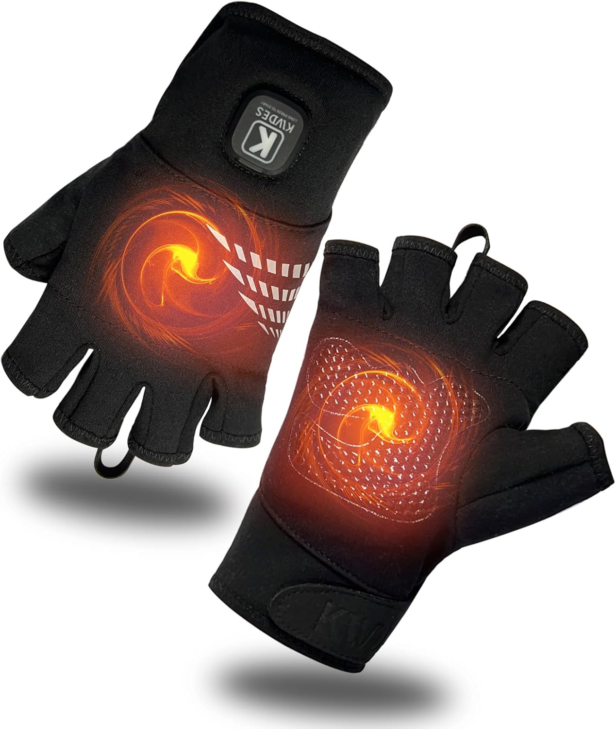 Kivdes Heated Fingerless Gloves - Portable Pain Relief