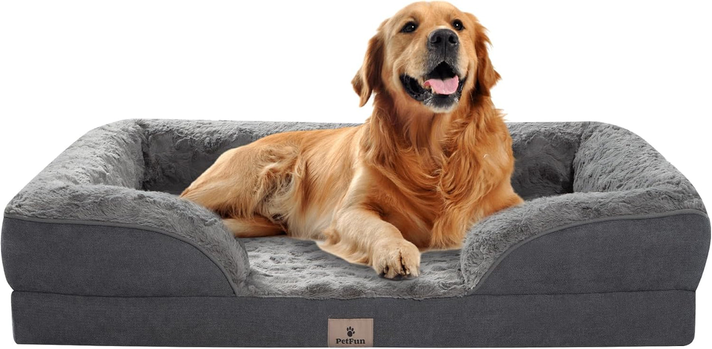 Orthopedic Dog Bed for Extra Large Dogs - Supportive Foam Sofa