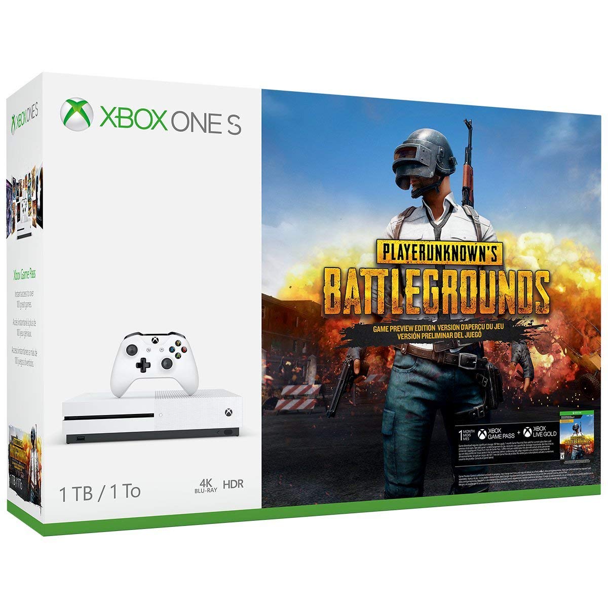 Xbox One S 1TB Console Bundle with PLAYERUNKNOWN'S BATTLEGROUNDS