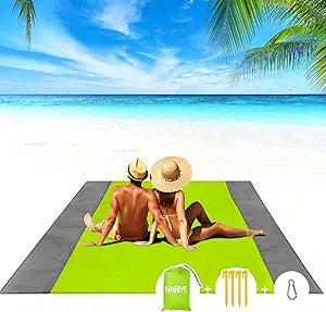 NABIYE Beach Blanket - Sandproof, Lightweight, and Versatile