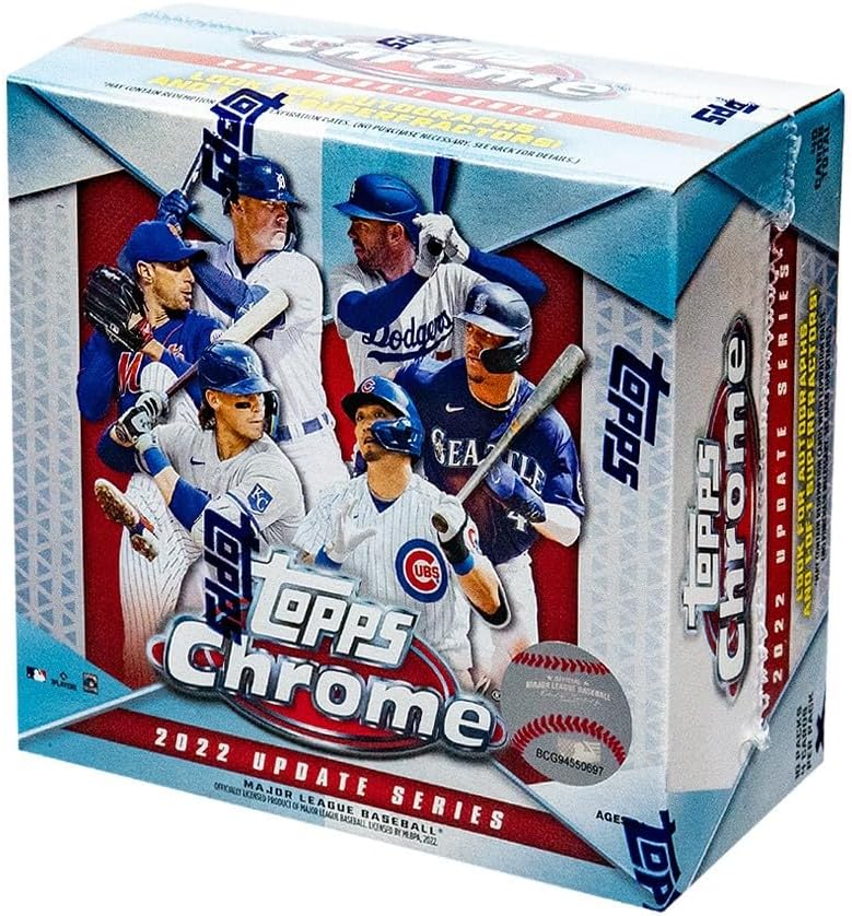 2022 Topps MLB Chrome Updates Baseball Trading Card Mega Box Review