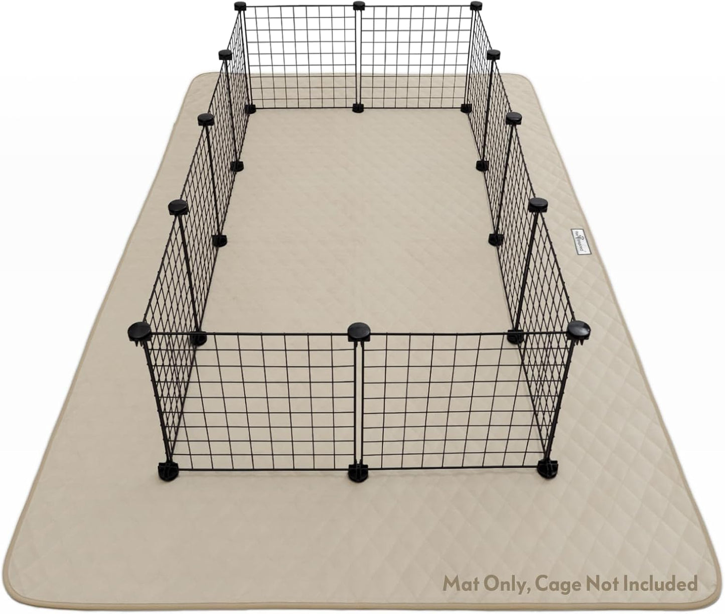 Paw Inspired Playpen Mat for Dogs and Small Animals, 80x50 in