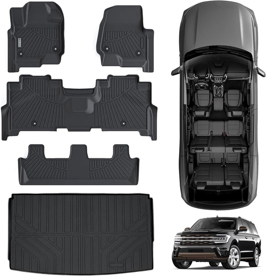 Custom Fit Floor Mats for Ford Expedition MAX 2018-2024 Vehicles