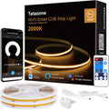 Orange Color Smart COB Led Strip Light 32.8ft - Warm Yellow App