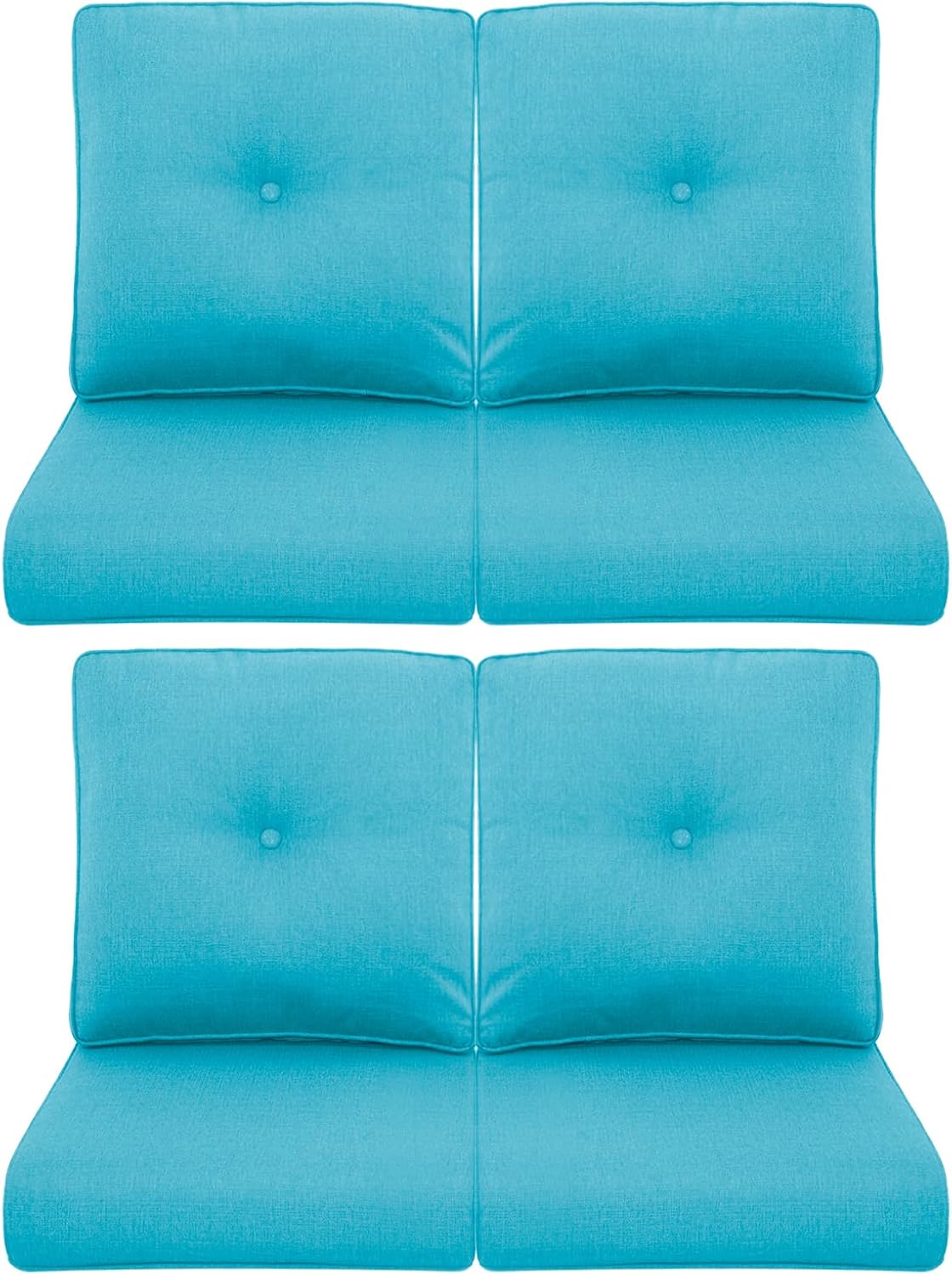 Patio Chair Cushions 4 Packs for Outdoor Glider Rocking Chairs