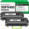 50F1H00 Black Toner Cartridge 2-Pack High Yield - Reliable 10,000