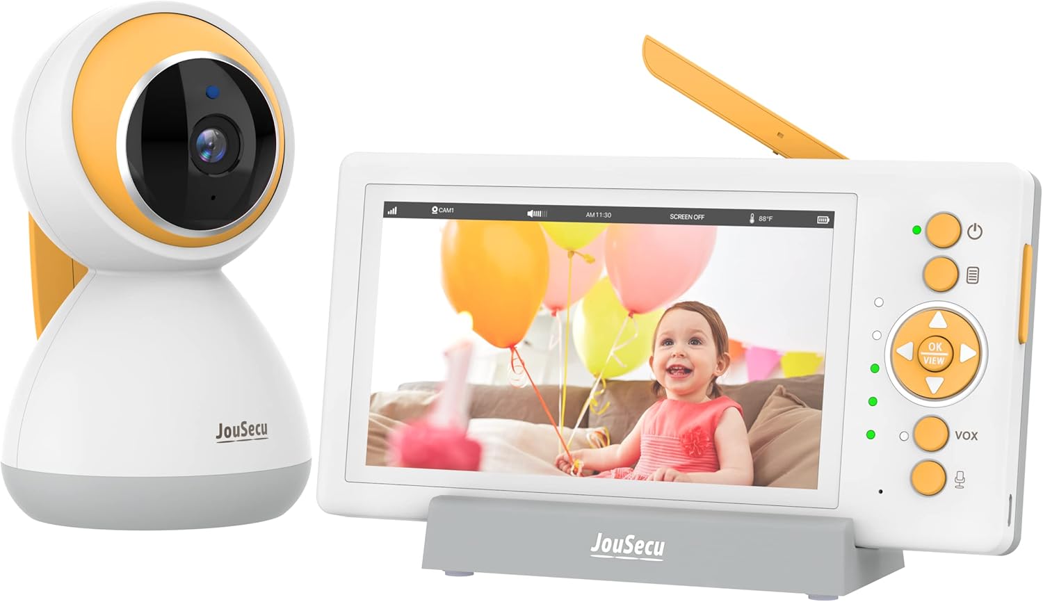 Baby Monitor with Camera and Audio for New Moms - 5in Screen