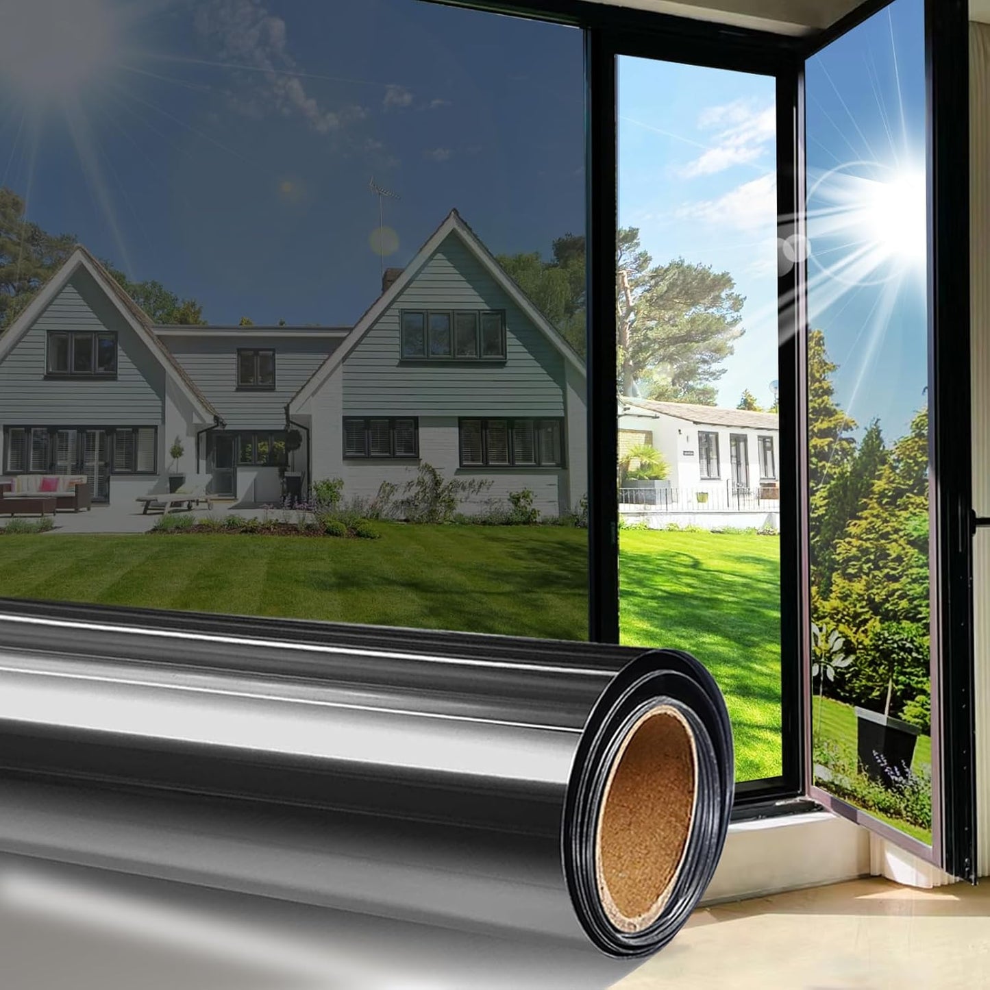 One Way Window Tint for Home Privacy and Heat Blocking