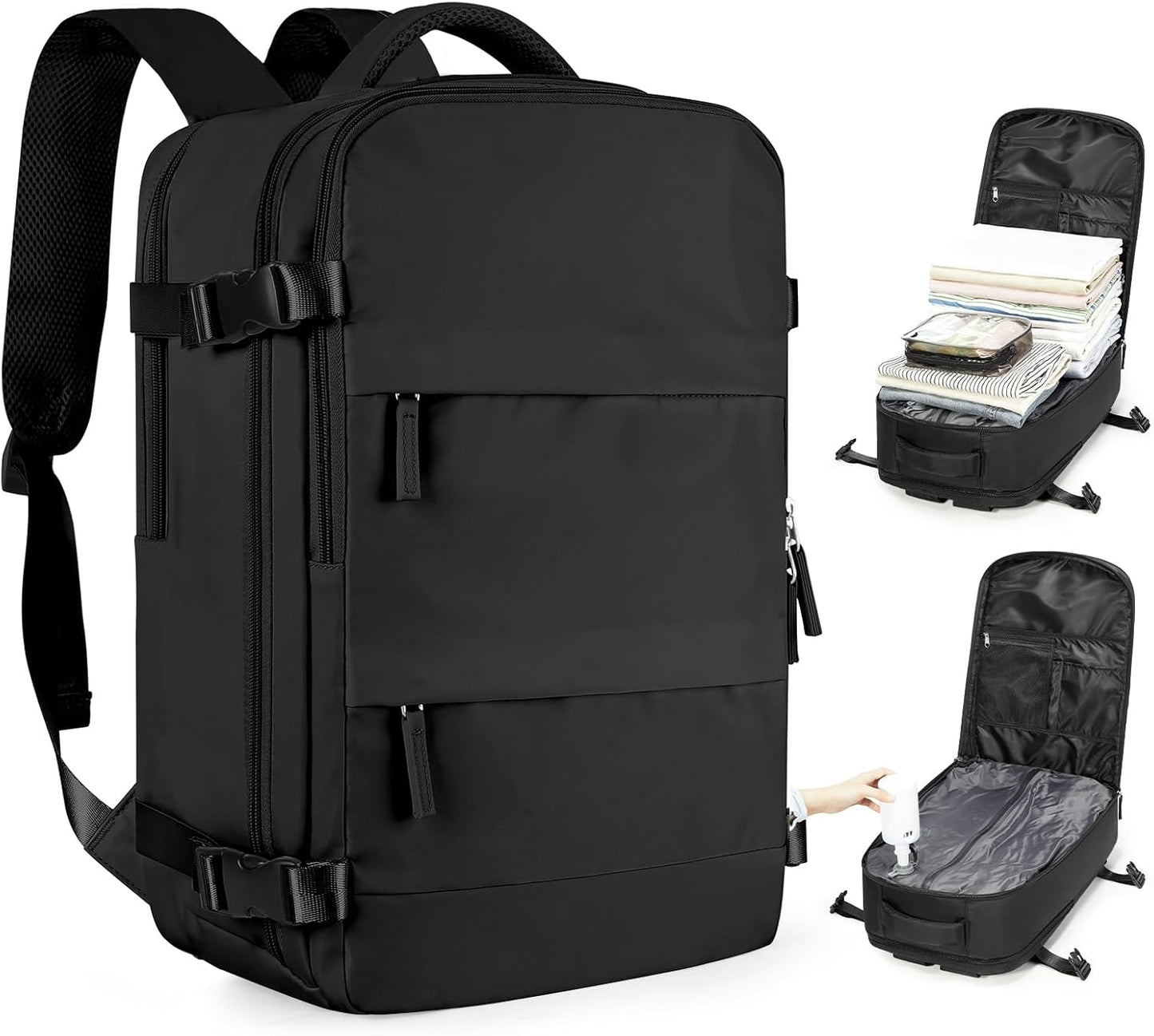 Vacuum Backpack Travel with Pump for Compression and Comfort