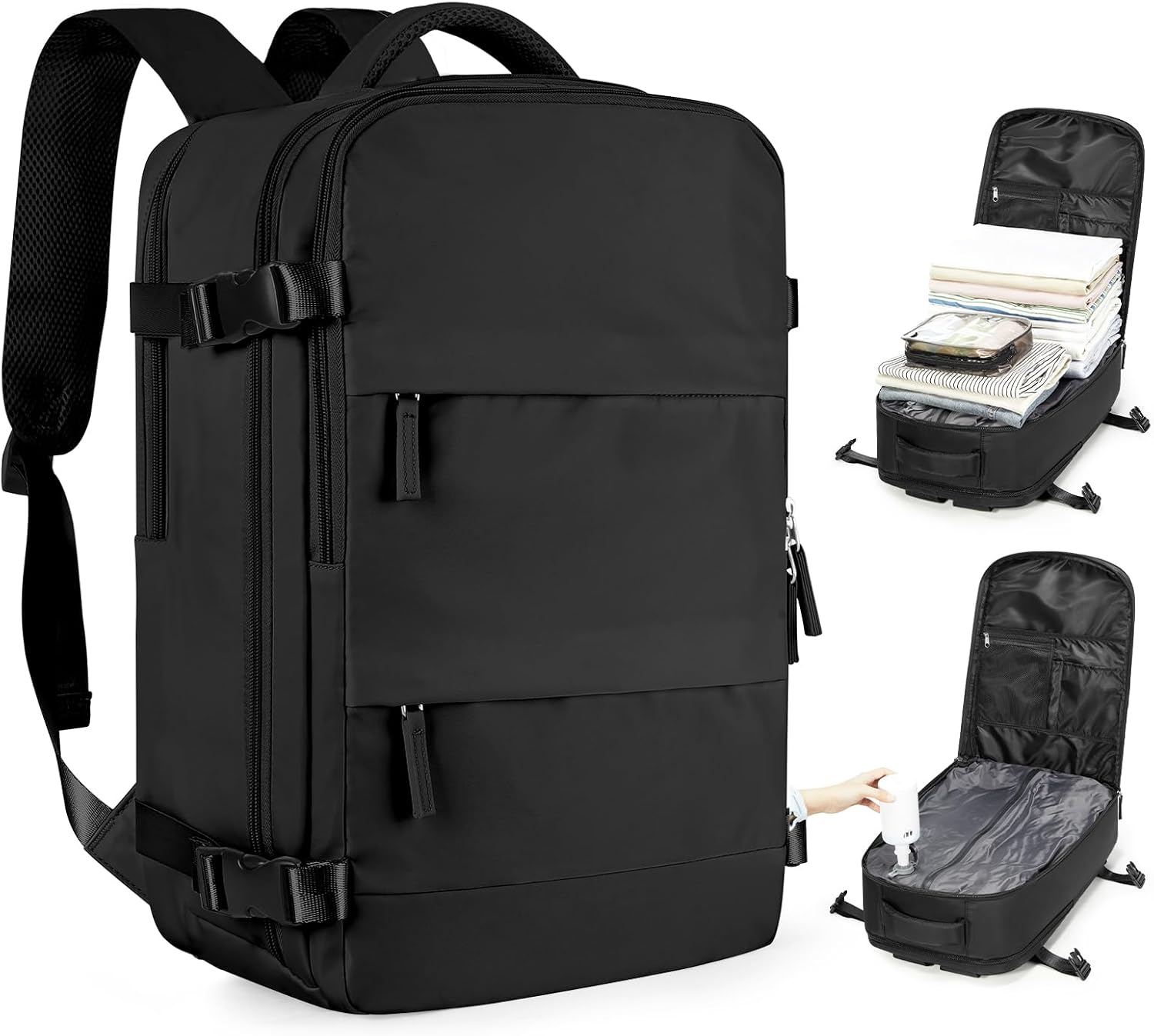 Vacuum Backpack Travel with Pump for Compression and Comfort