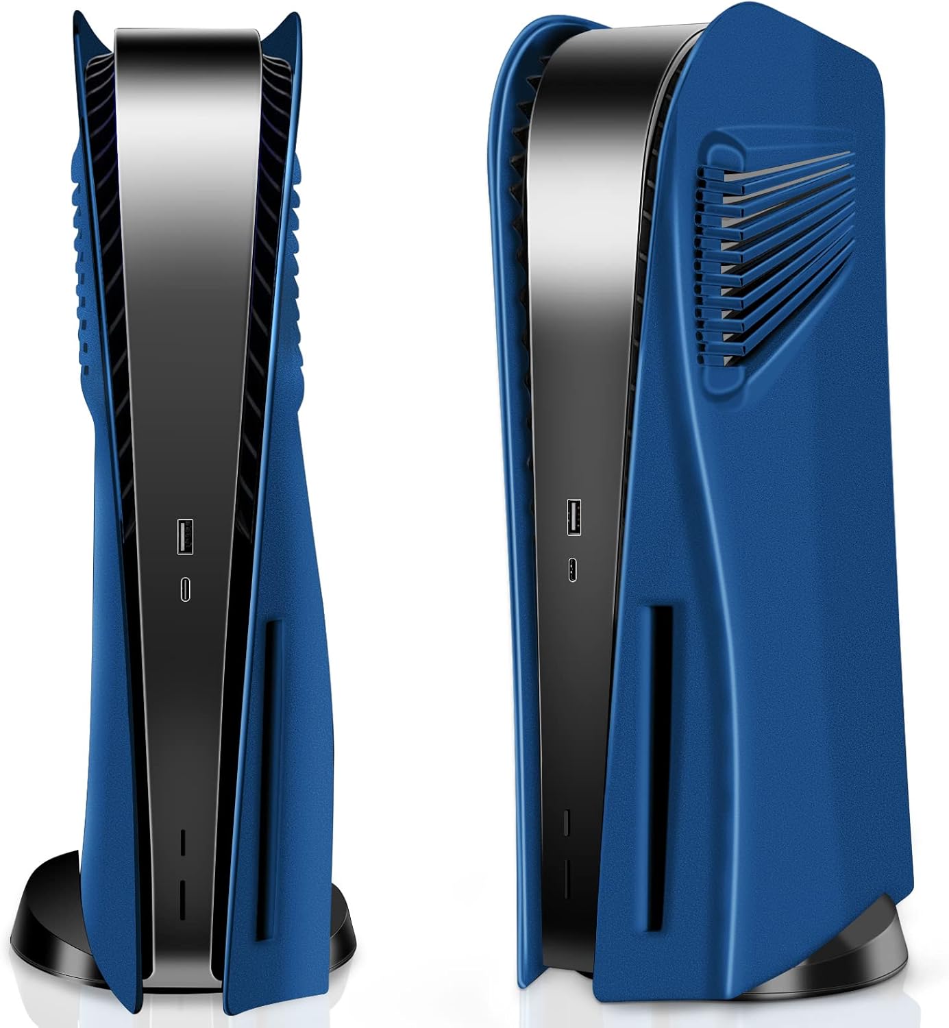 SIKEMAY PS5 Console Cover Plates for Disc Edition - Navy Blue