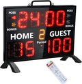 Electronic Basketball Scoreboard with Buzzer for Sports Games