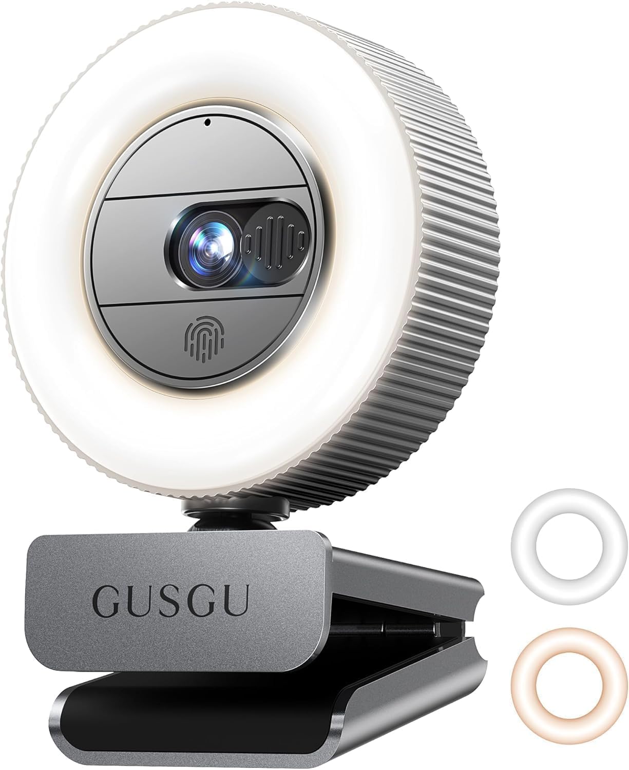 GUSGU G910 Pro 4K Ultra HD Webcam with Auto Focus & Light