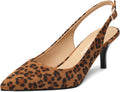 NUMALEO Slingback Kitten Heels for Women - Comfortable 2.5in Pumps